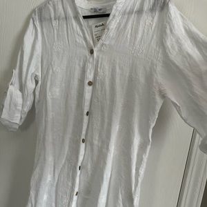 Linen bathing suit cover up dress
